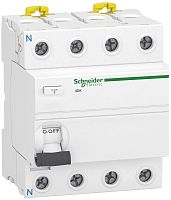 Выключатель дифференциального тока УЗО Schneider Electric Acti9 iID K 4п 63A 30мА 10кА тип AC фото Выключатель дифференциального тока УЗО Schneider Electric Acti9 iID K 4п 63A 30мА 10кА тип AC картинка